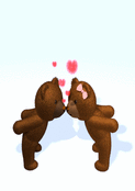 Ours c&acirc;lin au c&oelig;ur de la Saint-Valentin